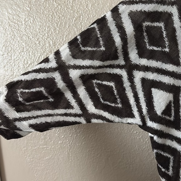 Woman’s Chicos Dolman Lightweight Semi Sheer Open Cardigan, Brown Size 0 Small - Picture 4 of 6